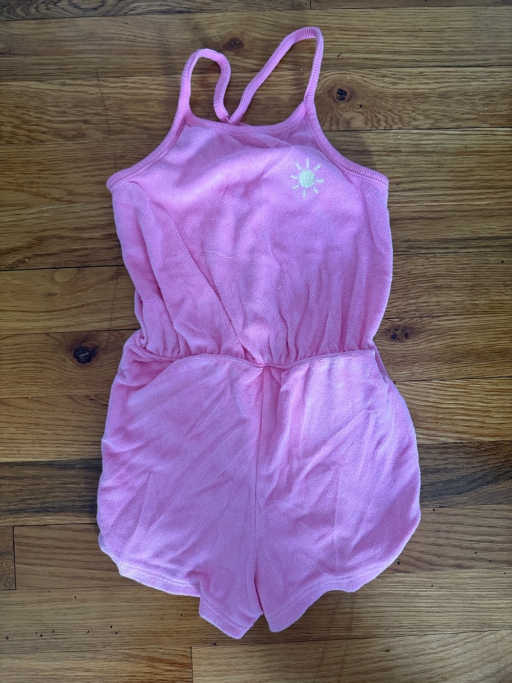 NWOT Gap Pink Girls Terry Cloth Romper 4T